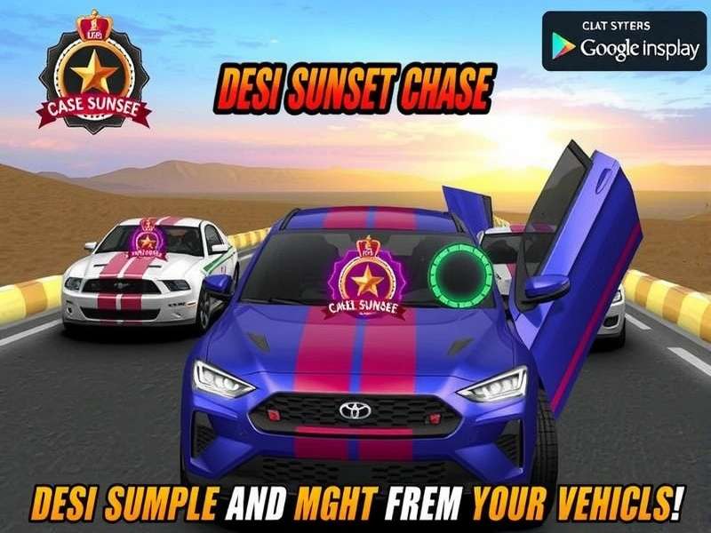 Desi Sunset Chase Vehicles